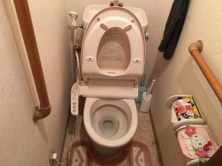 トイレの便器裏の見えない尿石も綺麗に除去