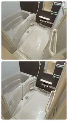 お風呂の水垢、石鹸カス、カビを除去しピカピカにします！