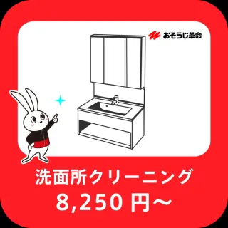 毎日使う洗面所もピカピカに！【洗面所クリーニング】