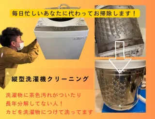 縦型(ドラム式不可)洗濯機分解クリーニング