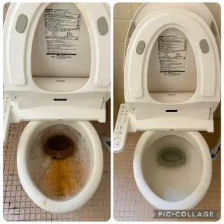 黄ばみ・黒ずみ・尿石まで徹底洗浄！プロの技術で清潔で気持ちの良いトイレへ