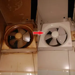 【油汚れガッツリ落とします】家庭用換気扇　