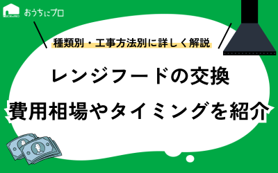 レンジフード（換気扇）交換の費用相場は？内訳や安くするコツ、交換のタイミング