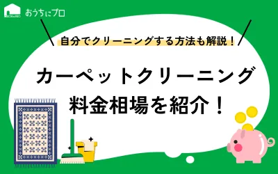 カーペットクリーニングの料金相場は？安くするコツと自分で行う方法