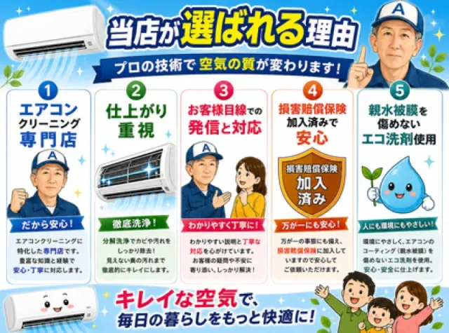 つくば市発エアコンクリーニング専門店のサービス写真
