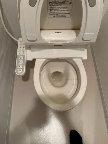 トイレの頑固な汚れを徹底的に除去の作業前